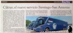 Publicacion Revista Hoy x Hoy / Servicio Santiago San Antonio / Buses Ciktur