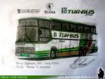 Nielson Diplomata 380 / Scania K112 / Tur-Bus - Dibujo: Jose Salinas