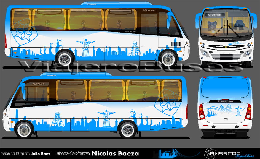 Busscar Micruss / Mercedes Benz LO-915 / Turismo - Diseño: Nicolas Baeza