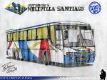 Busscar El Buss 320 / Mercedes Benz OF-1721 / Melipilla Santiago - Dibujo: Cristian Zuñiga